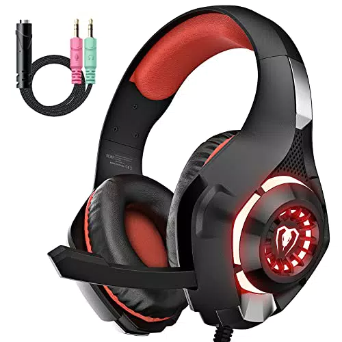 Cuffie Gaming, GM1, per PS4 PC, Cuffie PS5 Xbox One Mac Bass Deep con Microfono Cancellazione del Rumore con 3.5mm Jack