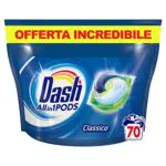 Dash Pods Detersivo Lavatrice In Capsule, 70 Lavaggi