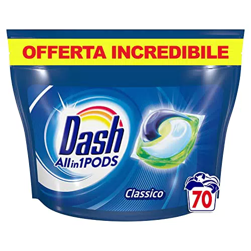 Dash Pods Detersivo Lavatrice In Capsule, 70 Lavaggi