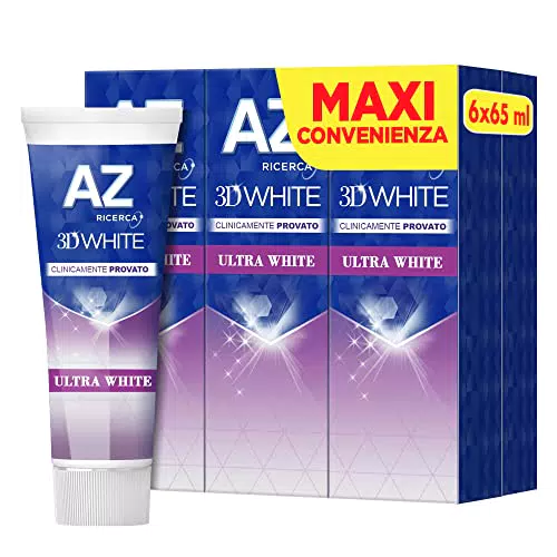 Dentifricio AZ 3D White Ultra con Azione Sbiancante