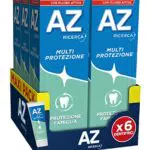 AZ - Dentifricio Multi Protezione, Ideale per la Famiglia, Pulizia Denti Profonda, Gusto Menta, Maxi Formato da 6 Confezioni X 75ml
