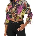 Desigual Cam_Ona Camicia, Black, L da Donna