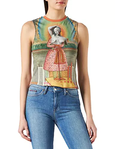 Desigual TS_Dharma T-Shirt, Multicolor, M da Donna