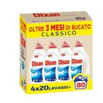 Dixan Classico, Detersivo Lavatrice Liquido, Confezione Da 80 Lavaggi