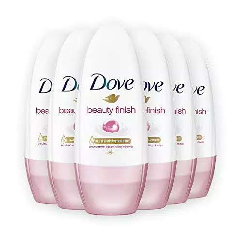Dove Deodorante Roll-On Beauty Finish, 6 pezzi da 50 ml