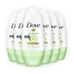 Dove Go Fresh Deodorante Roll-On al cetrioolo, 6 pezzi da 50 ml
