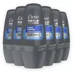 Dove Men+Care DMC, Deodorante Uomo Roll-On Fresh, 6 pezzi da 50 ml