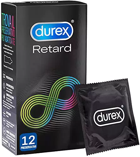 Durex Retard Preservativi, 12 Profilattici