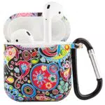 EasyAcc Custodia in Silicone Compatibile con AirPods 1 & 2， Custodia Protettiva in Silicone con Custodia Protettiva per Accessori con moschettone Compatibile con AirPods 1 & 2 - Caleidoscopio
