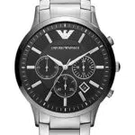 Emporio Armani Orologio Uomo, movimento cronografo al quarzo