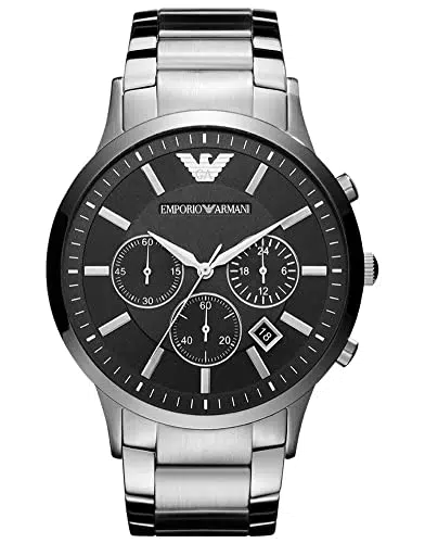 Emporio Armani Orologio Uomo, movimento cronografo al quarzo