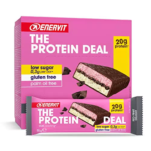 Enervit, The Protein Deal Red Fruit Delight, 12 Barrette da 55g