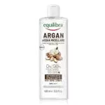 Equilibra Viso, Argan Acqua Micellare, Struccante Viso e Occhi a Base di Acido Ialuronico e Tensioattivi di Origine Vegetale, Deterge e Strucca con Delicatezza, 400 ml