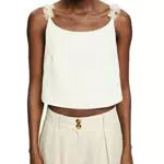 ESPRIT Collection 022EO1F318 Camicia da Donna, 055/Ice