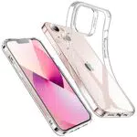 ESR Custodia in Silicone Sottile ed Antiurto per iPhone 13, Trasparente