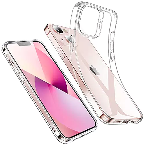 ESR Custodia in Silicone Sottile ed Antiurto per iPhone 13, Trasparente