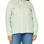 find. Camicia Oversize di Lino a Manica Lunga Donna