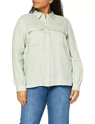 find. Camicia Oversize di Lino a Manica Lunga Donna