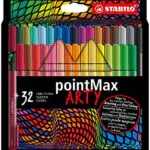 Fineliner Premium - STABILO pointMax - ARTY - Astuccio da 32 - Colori assortiti