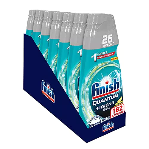 Finish Quantum + Igiene, Detersivo Lavastoviglie Raccomandato da Napisan