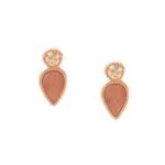 Fossil, Orecchini a Perno Salted Caramel da Donna con Madreperla Marrone Caramello