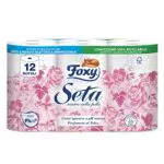 Foxy Seta, Carta igienica 12 rotoli| 200 strappi per rotolo| 2 veli elevato spessore