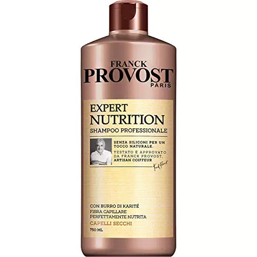 Franck Provost Shampoo Professionale Expert Nutrition con Burro di Karité per Capelli Nutriti