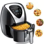 Friggitrice ad Aria 4.5L, Friggitrice Calda Senza Olio