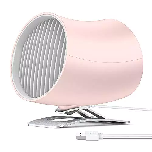 Funme Ventilatori USB Regolabile 30° Pulsante Touch Screen Della Ventilatori Portatile Ventilatore da Tavolo Silenzioso per Casa Ufficio Viaggi Dormitorio L'aperto