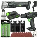 GALAX PRO 20 V Cordless Combo Kit, Utensile Oscillante e Trapano Elettrico a 2 Velocità