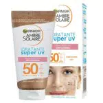 Garnier Ambre Solaire Super UV, Crema Viso Protettiva ad Azione Idratante