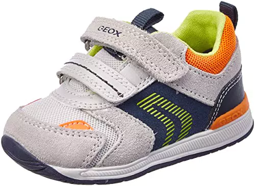 Geox B Rishon Boy, Scarpe Primi Passi Bimbo 0-24, Multicolore