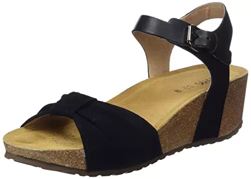Geox D Diantha, Sandalo Donna, Nero