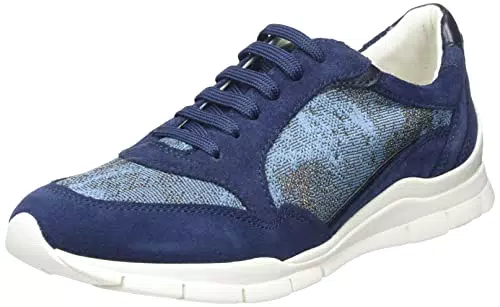 Geox D Sukie, Scarpe da Ginnastica Donna, Blu Scuro