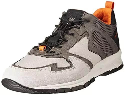 Geox U Delray, Scarpe da Ginnastica Uomo, Grigio