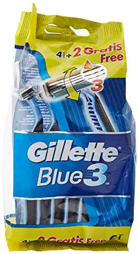 Gillette Rasoio Uomo Usa e Getta, 4+2 Pezzi