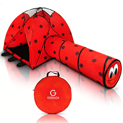 GRINADA Tenda Per Bambini Con Tunnel E Luci Bambina Bambino Bimba Cameretta Casetta Gioco Per Bambini Cameretta Idea Regalo Bambina Bambino Casetta Dei Giochi Per Interni Ed Esterni