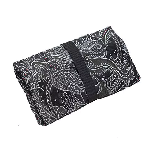 GUGGIARI Porta Tabacco Cartine e Filtri - Astuccio Portatabacco in Tessuto Realizzato a Mano - Porta Tabacco Donna / Uomo