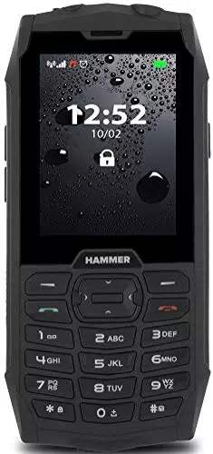 Hammer H 4 Nero 2.8" Cellulare robusto IP68 IK05 Dual Free SIM 2000 mAh Outdoor Cellulare senza contratto