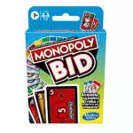 Hasbro Monopoly Bid Game, gioco di carte rapido per 4 giocatori