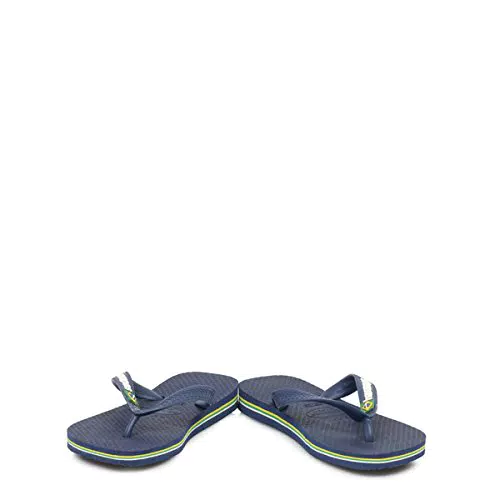Havaianas Brasil Logo, Infradito Unisex-Bambini, Blu