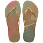 Havaianas Slim Palette Glow, Infradito Bambina, Multicolore
