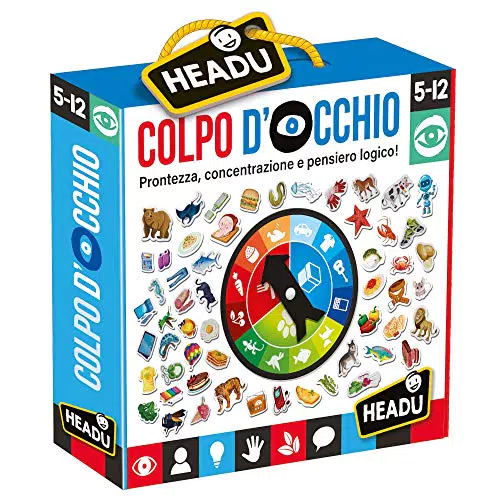 Headu- Colpo d'Occhio Gioco Educativoulticolore, IT24162