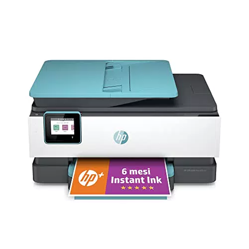 HP OfficeJet Pro 8025etampante Multifunzione, 6 Mesi di Inchiostro Instant Ink Inclusi con HP+