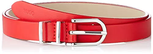 HUGO Belt with Two Metallic Bars Cintura, Bright Red 621