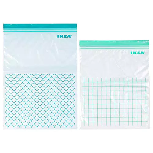 Ikea Istad, sacchetto di plastica turchese/turchese chiaro