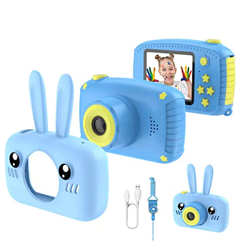 JAMSWALL Fotocamera Bambini, Fotocamera Digitale per Bambini 1080P HD