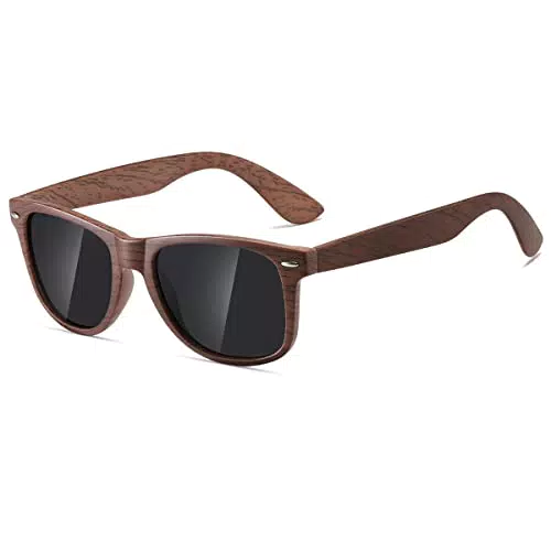 kimorn Polarizzate Occhiali Da Sole Classico Unisex Corno In Rotazione Anni Retro AE0300