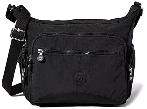 Kipling Gabbie, Crossbody Donna, Nero Noir, 18.5x35.5x30 cm