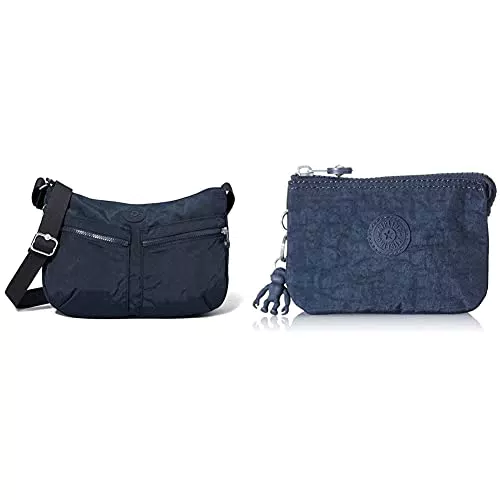 Kipling IZELLAH, Crossbody Donna, Blue Blue 2, 12x33x23 cm+Portamonete